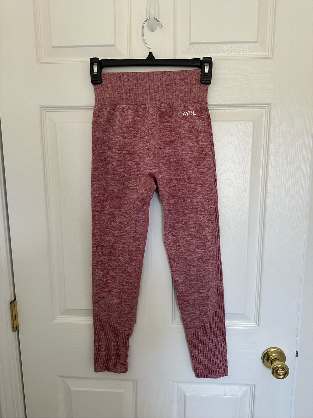 AYBL Marled Rose-Red High Waist Leggings